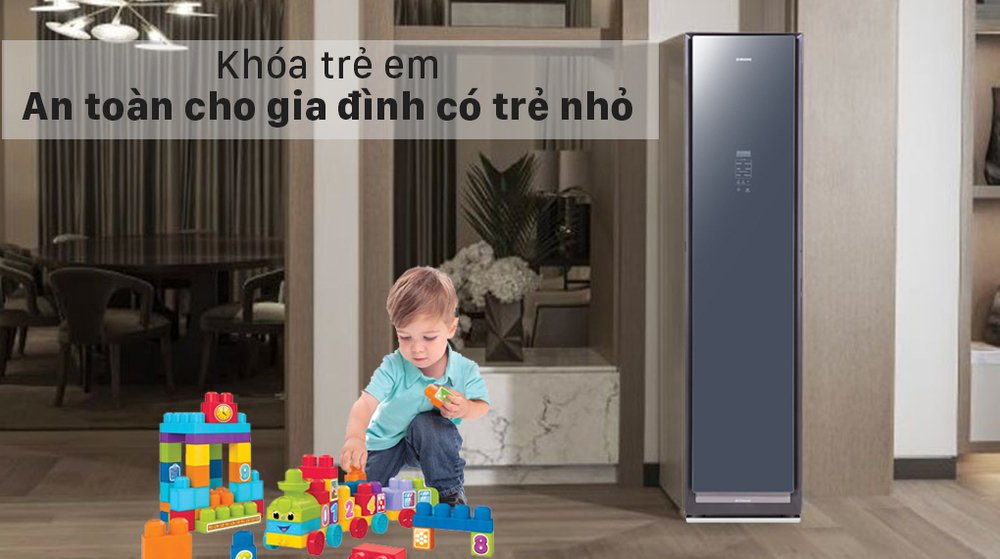 tủ chăm sóc áo quần thông minh samsung df60r8600cg/sv