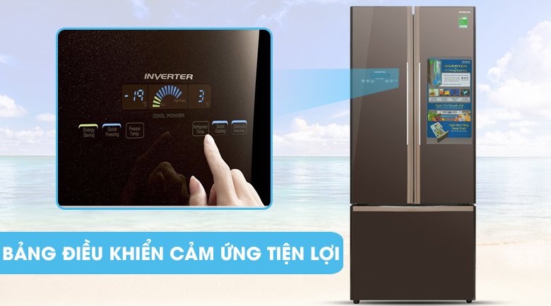 tủ lạnh hitachi inverter 429 lít r-wb545pgv2 gbw