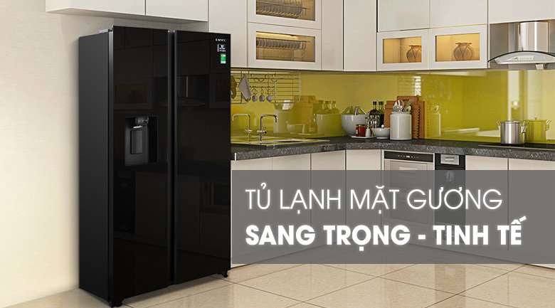 tủ lạnh samsung inverter 617 lít rs64r53012c/sv