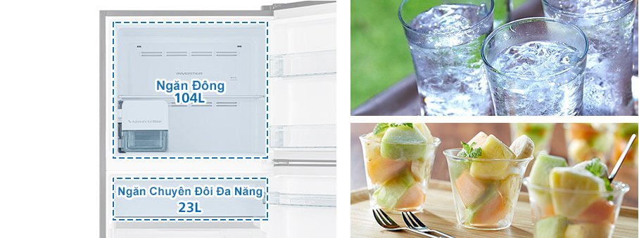 tủ lạnh hitachi inverter 406 lít r-fvy510pgv0(gmg)