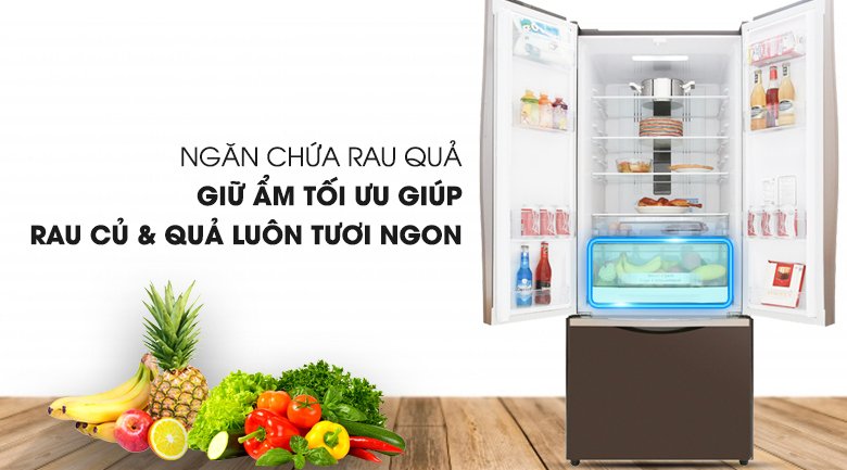tủ lạnh hitachi inverter 429 lít r-wb545pgv2 gbw