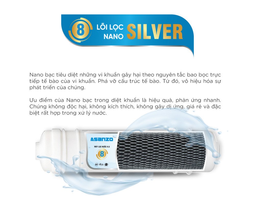 máy lọc nước r.o isaqua 08 cấp asz-802ts
