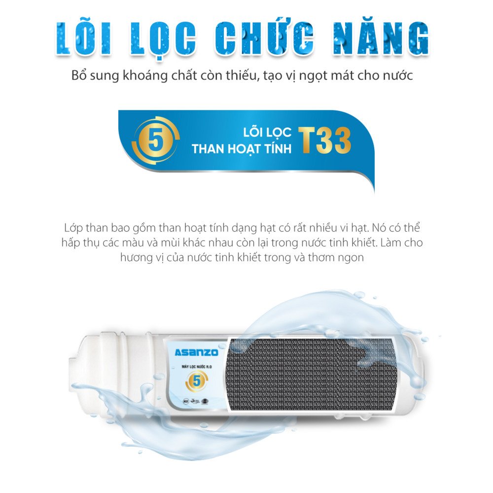 máy lọc nước r.o isaqua 08 cấp asz-802ts