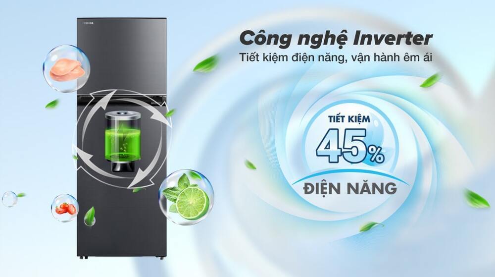 tủ lạnh toshiba inverter 249 lít gr-rt325we-pmv(06)-mg