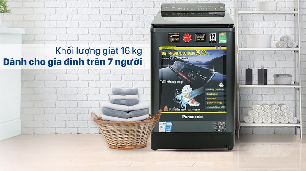 máy giặt panasonic inverter 16 kg na-fd16v1brv