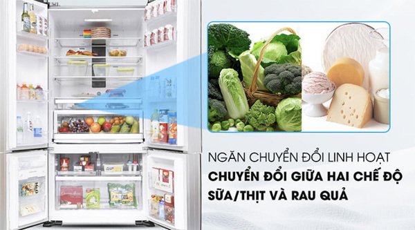 tủ lạnh hitachi inverter 640 lít 4 cửa r-fwb850pgv5(gbk)