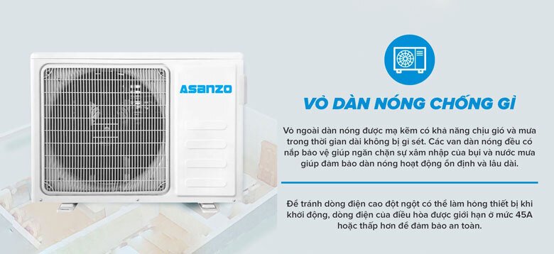 máy lạnh asanzo 2hp s18n66