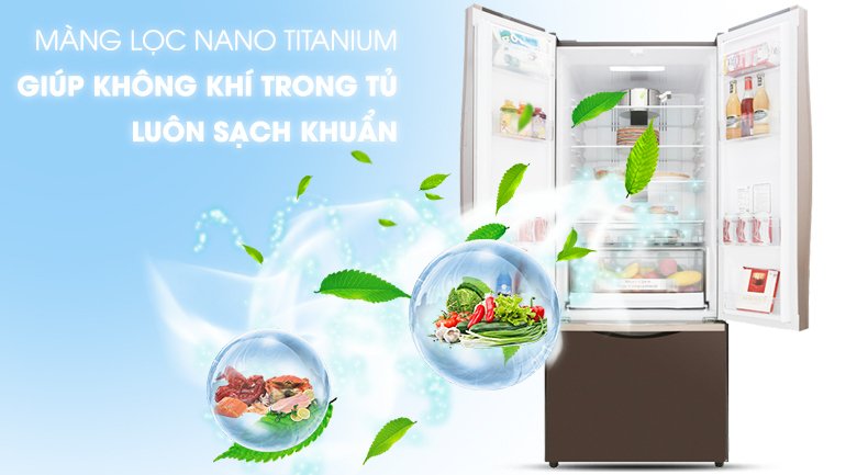 tủ lạnh hitachi inverter 429 lít r-wb545pgv2 gbw