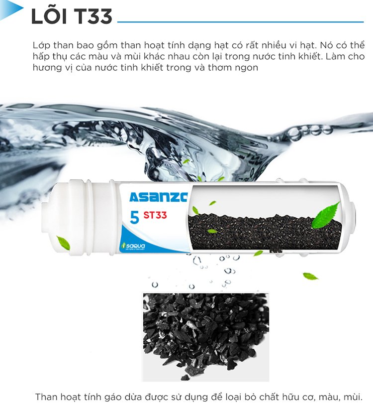 máy lọc nước asanzo r.o isaqua nóng lạnh 09 cấp asz-902nl