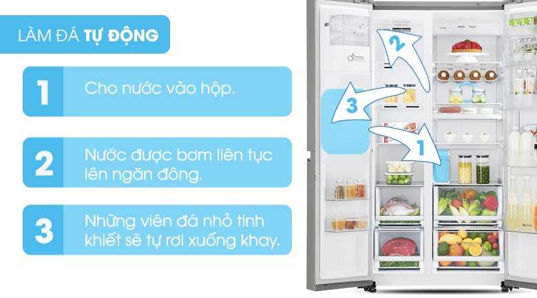 tủ lạnh samsung inverter 617 lít rs64r53012c/sv