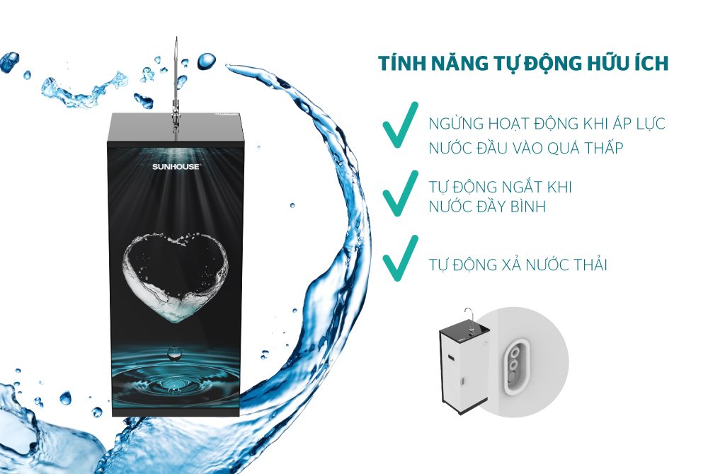máy lọc nước r.o 9 lõi sunhouse sha8838k