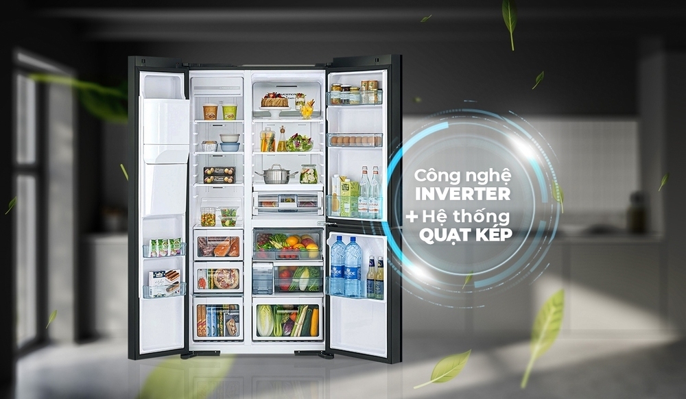 tủ lạnh hitachi inverter 569 lít r-my800gvgv0(mir)