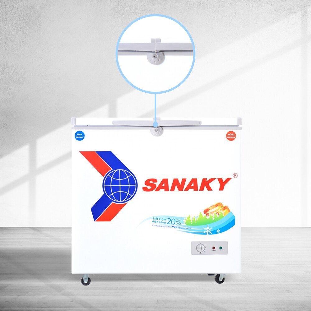 tủ đông sanaky vh-2899w1 (280 lít, dàn lạnh đồng)