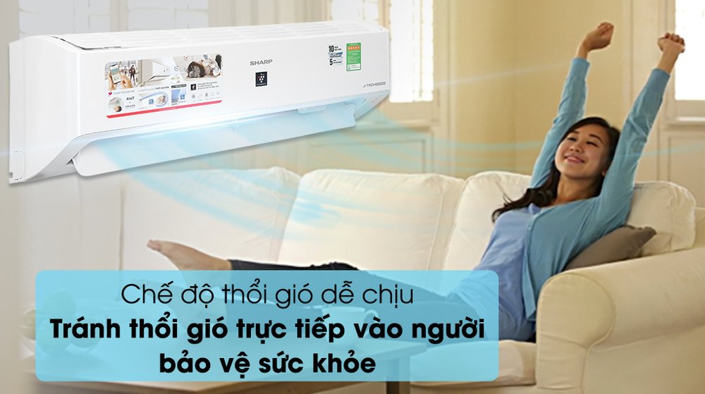 máy lạnh sharp inverter 1 hp ah-xp10ymw