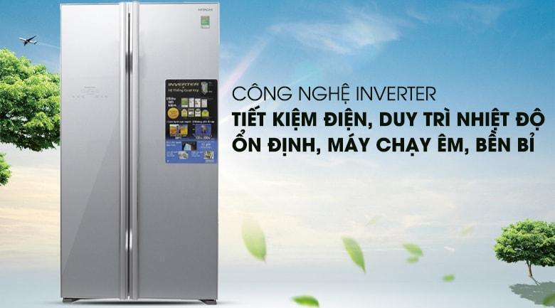 tủ lạnh hitachi inverter 589 lít r-s700pgv2 (gs)