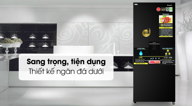 tủ lạnh panasonic inverter 377 lít nr-bx421gpkv