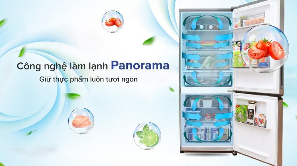 tủ lạnh panasonic inverter 255 lít nr-bv280qsvn