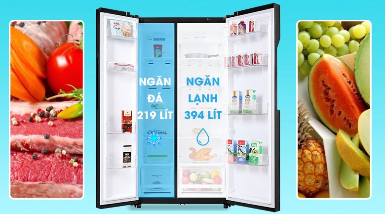 tủ lạnh lg inverter 613 lít gr-b247wb