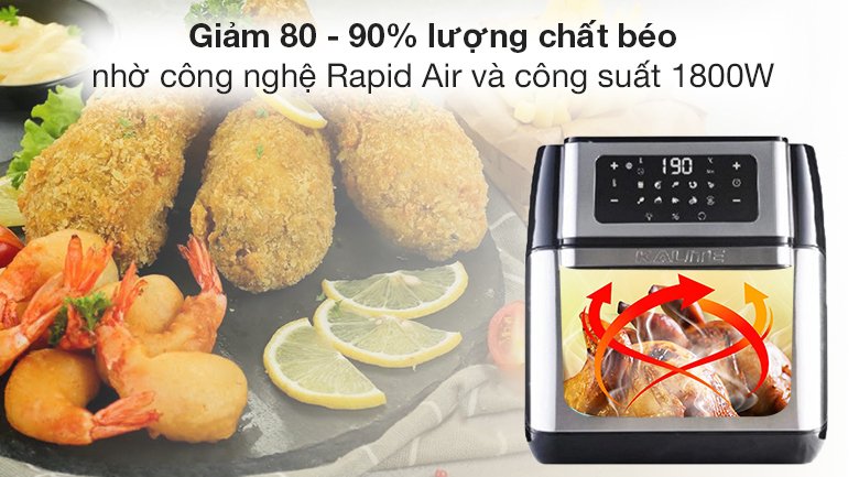 nồi chiên không dầu kalite q10 10 lít