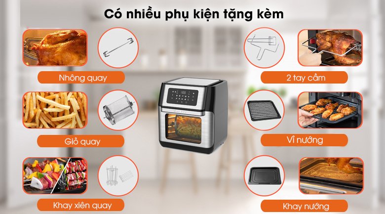 nồi chiên không dầu kalite q10 10 lít