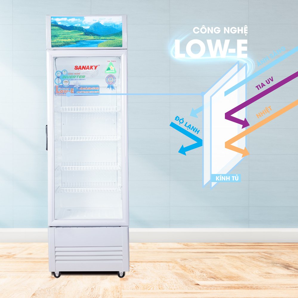 tủ mát inverter sanaky vh-358k3l 350 lít