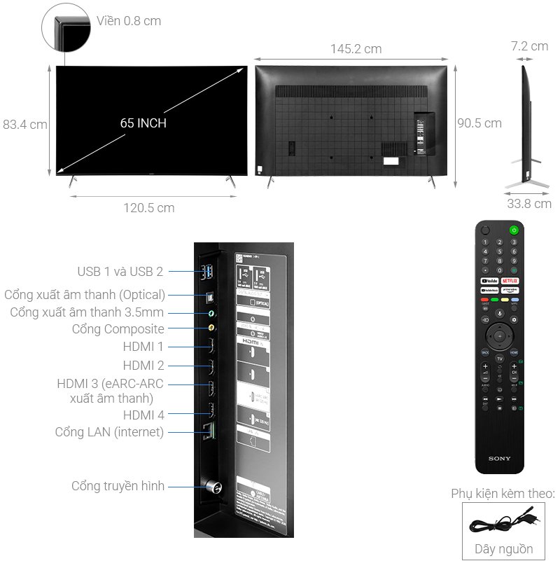 android tivi sony 4k 65 inch kd-65x85j