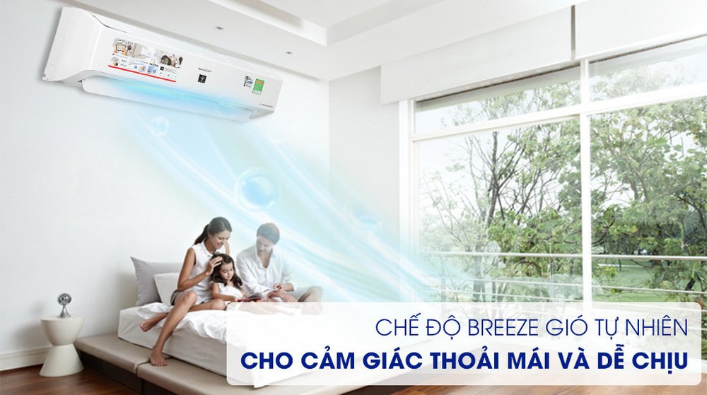 máy lạnh sharp inverter 1 hp ah-xp10ymw