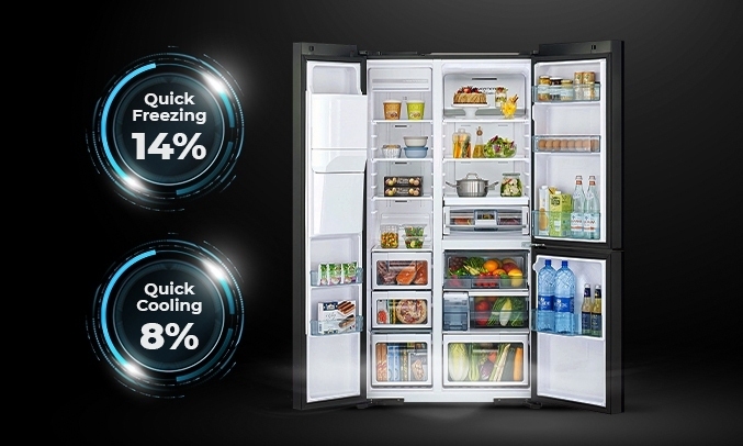 tủ lạnh hitachi inverter 569 lít r-my800gvgv0(mir)