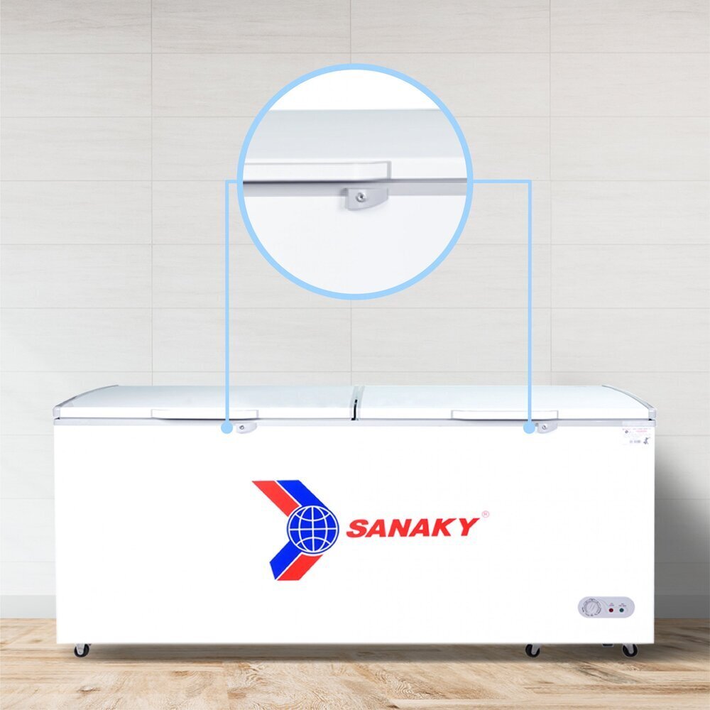 tủ đông sanaky vh-868hy2, 760 lít, 1 ngăn đông, dàn lạnh nhôm