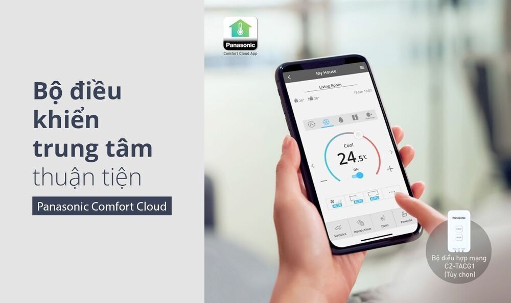 máy lạnh panasonic inverter 1.0hp cu/cs-u9xkh-8