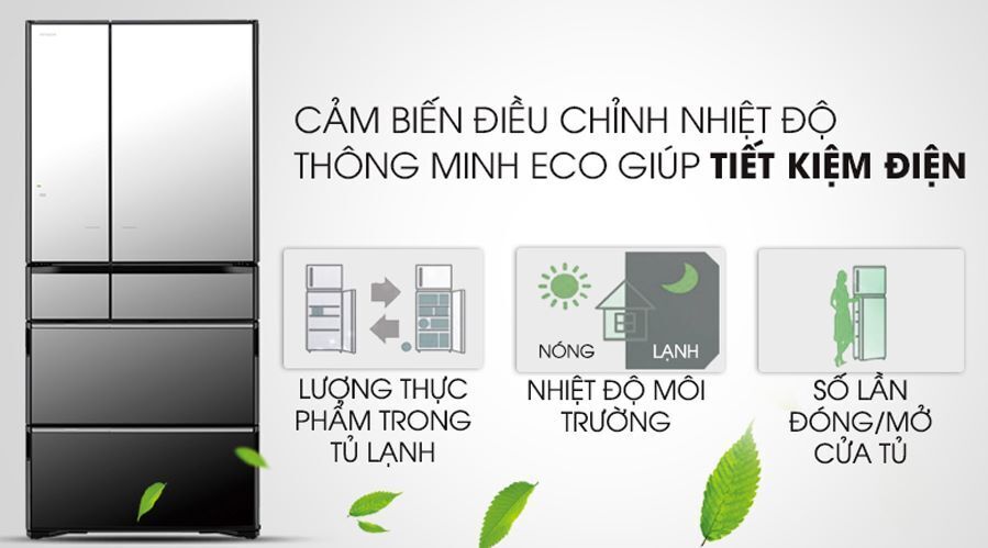 tủ lạnh hitachi inverter 735 lít r-zx740kv (x)