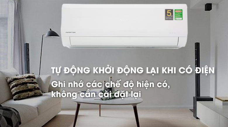 máy lạnh aqua inverter 1.5 hp aqa-kcrv12wnz