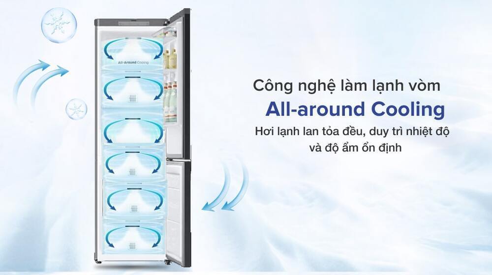 tủ lạnh samsung inverter 339 lít rb33t307055/sv