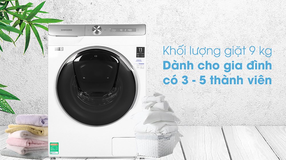 máy giặt samsung inverter 9 kg ww90tp54dsh/sv
