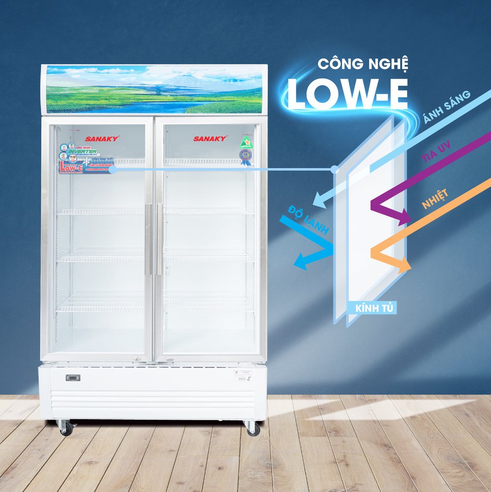 tủ mát inverter sanaky 800 lít vh-8009hp3