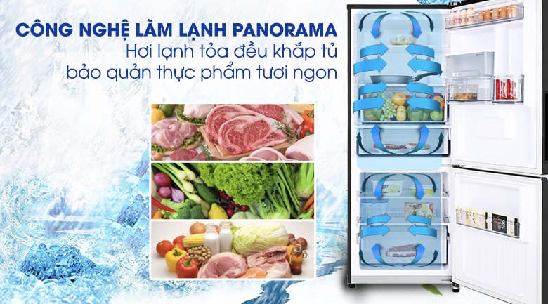 tủ lạnh panasonic inverter 255 lít nr-bv280wkvn
