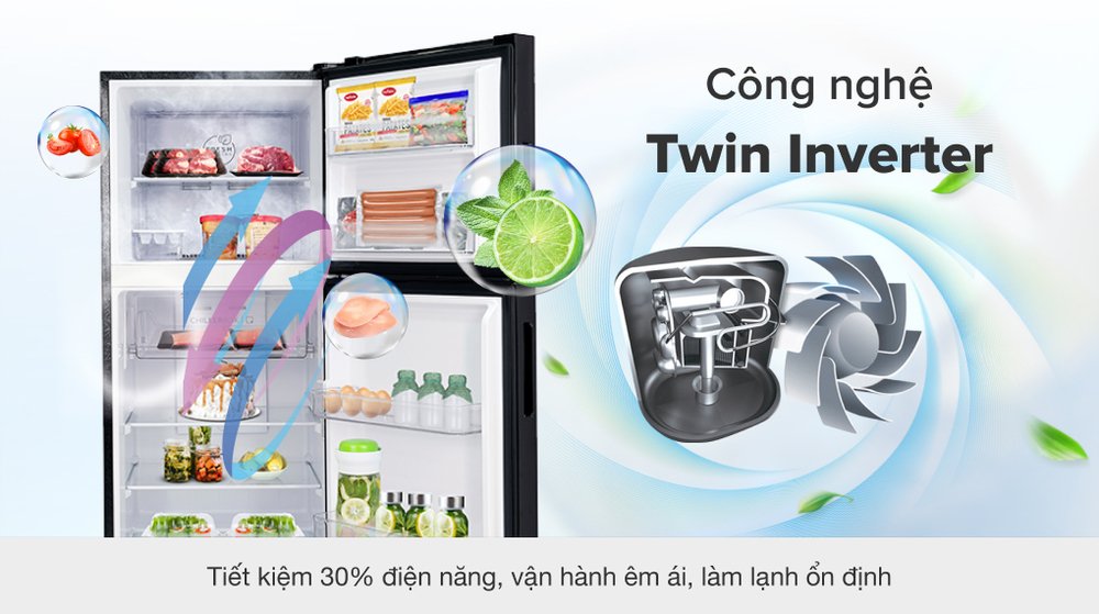 tủ lạnh aqua inverter 245 lít aqr-t259fa(fb)