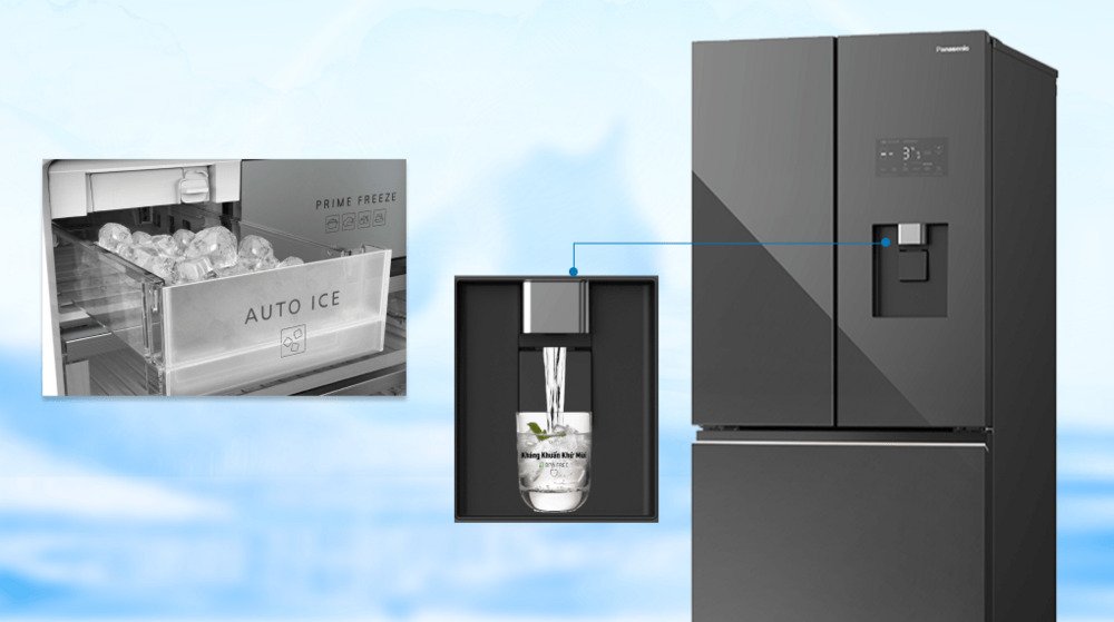 tủ lạnh panasonic inverter 495 lít nr-cw530xmmv