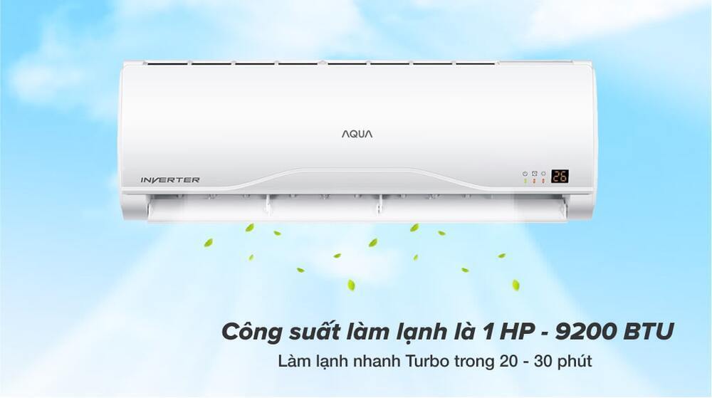máy lạnh aqua inverter 1 hp aqa-kcrv10tr