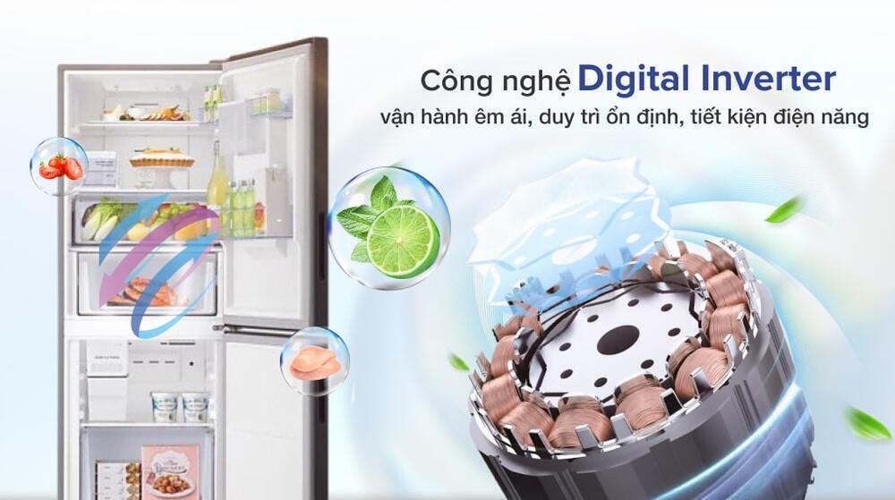 tủ lạnh samsung inverter 276 lít rb27n4190bu/sv