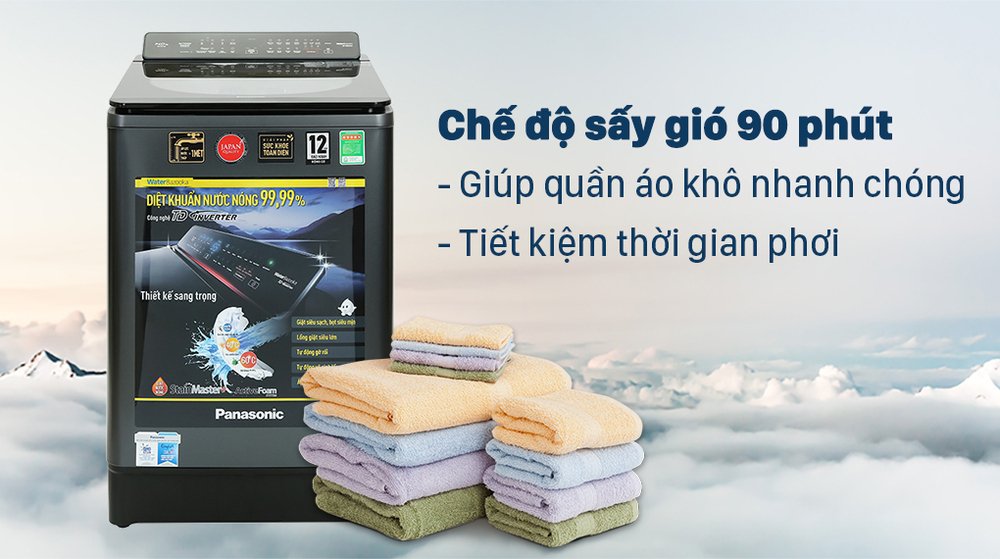 máy giặt panasonic inverter 14 kg na-fd14v1brv