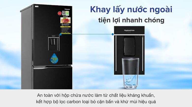 tủ lạnh panasonic inverter 255 lít nr-bv280wkvn