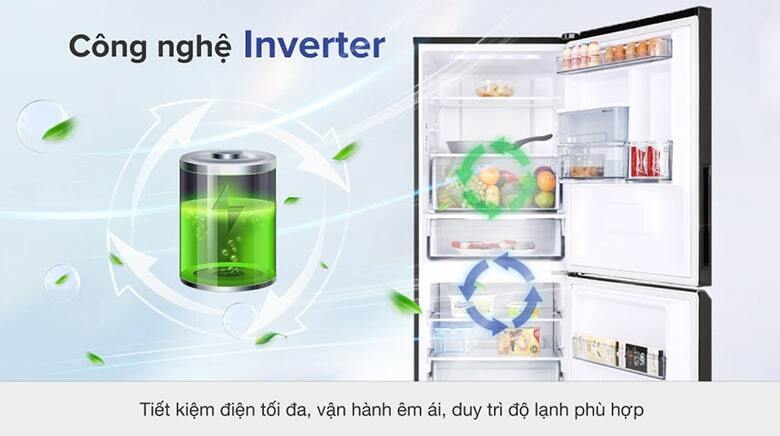 tủ lạnh panasonic inverter 255 lít nr-bv280wkvn