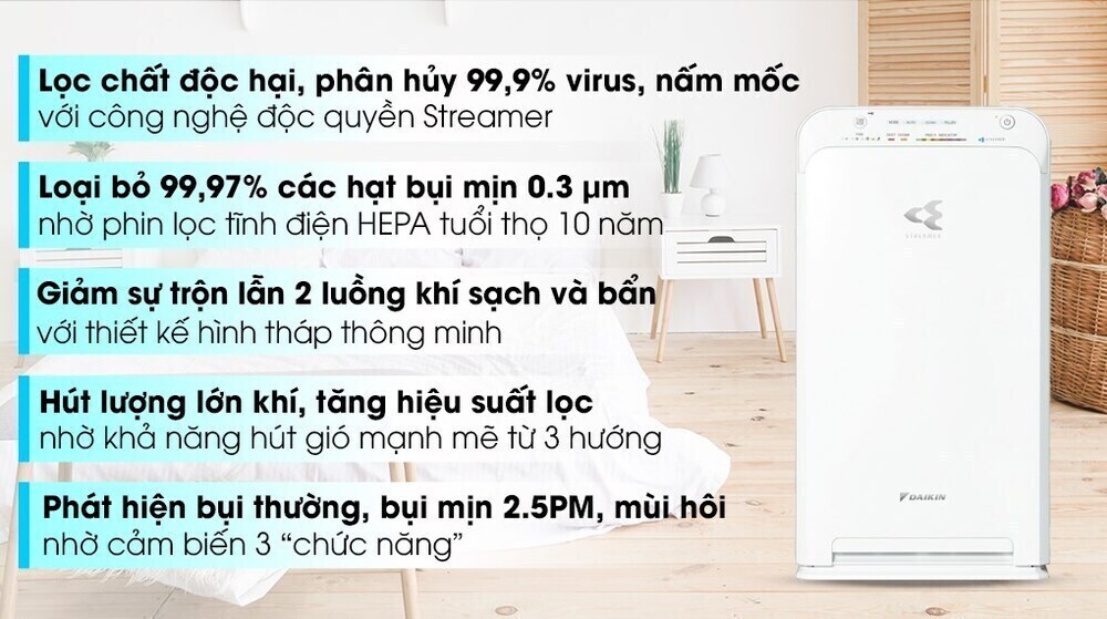 máy lọc không khí daikin mc40uvm6-7