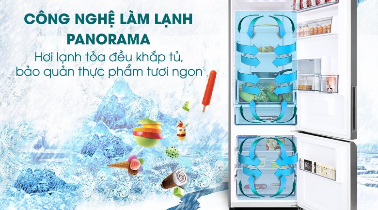 tủ lạnh panasonic inverter 322 lít nr-bv360wsvn