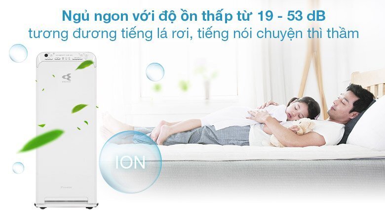 máy lọc không khí và tạo ẩm daikin mck55tvm6 (trắng)