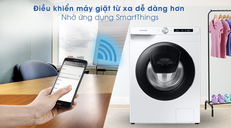 máy giặt samsung addwash inverter 8.5kg ww85t554daw/sv