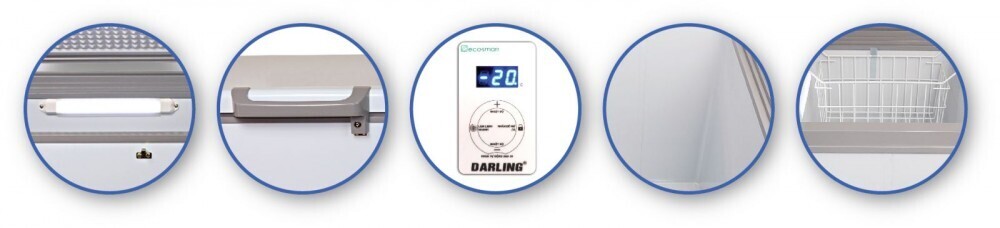 tủ đông 2 ngăn inverter 370 lít darling dmf - 3699 wsi -2