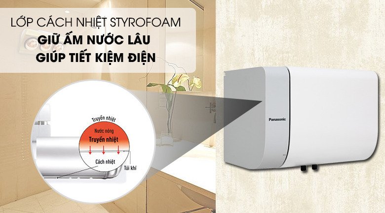 máy nước nóng panasonic dh-15hbmvw 15 lít 2.5kw