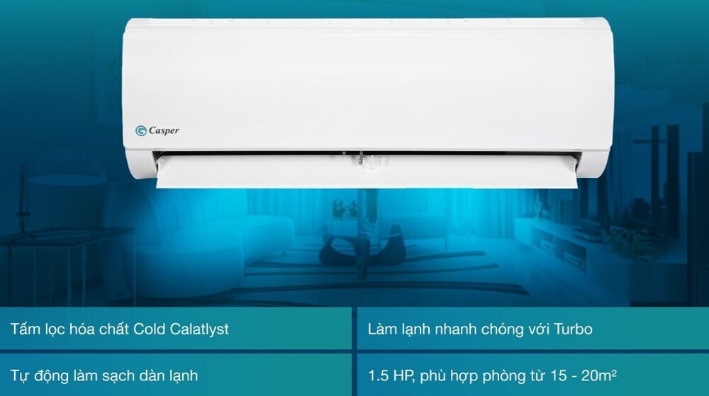 máy lạnh casper 1.5 hp kc-12fc32